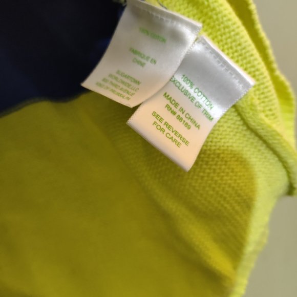 Lilly Pulitzer Womens Yellow Blue Striped Sweater Size Small - Picture 5 of 5